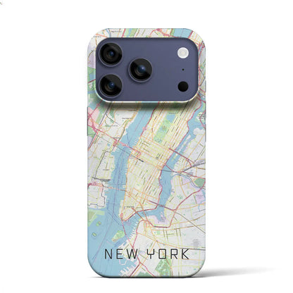 【ニューヨーク（アメリカ）】地図柄iPhoneケース（バックカバータイプ）