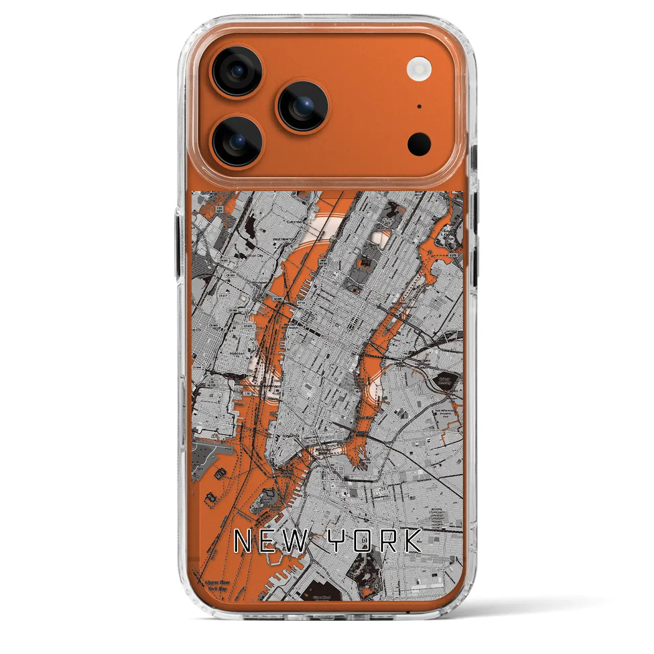 【ニューヨーク（アメリカ）】地図柄iPhoneケース（MagSafeタイプ）