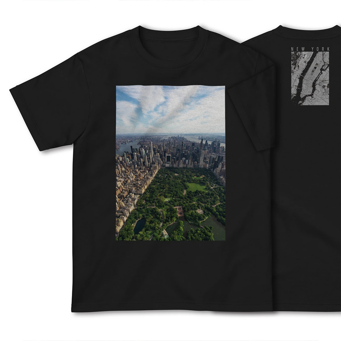【ニューヨーク（アメリカ）】Map World ハイクオリティTシャツ