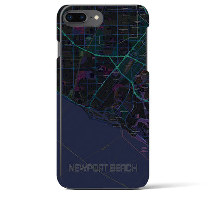 【ニューポートビーチ（アメリカ）】地図柄iPhoneケース（バックカバータイプ）