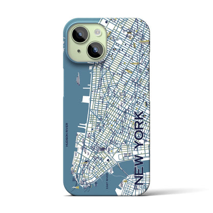 【ニューヨーク】イラストマップiPhoneケース（バックカバータイプ）