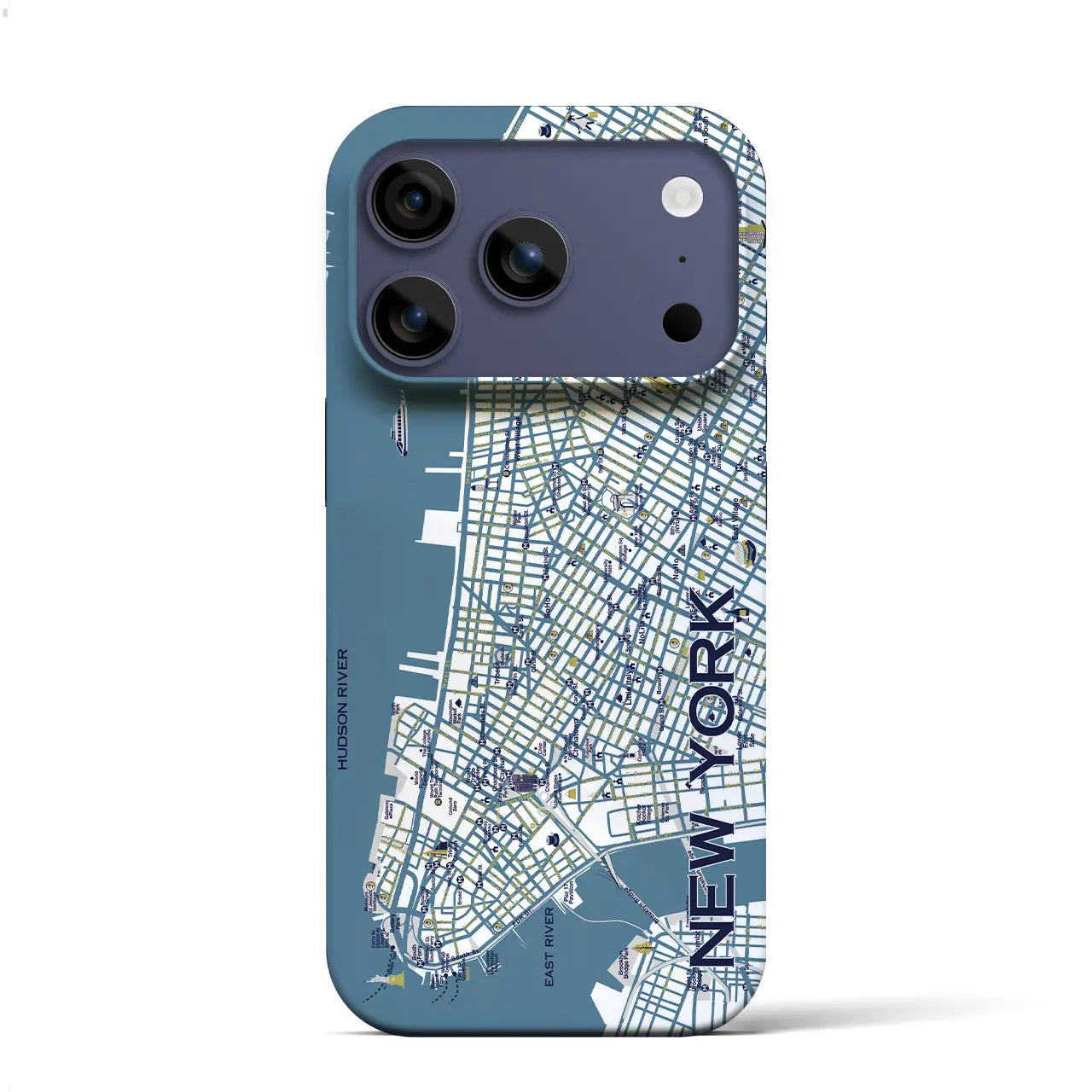 【ニューヨーク】イラストマップiPhoneケース（バックカバータイプ）