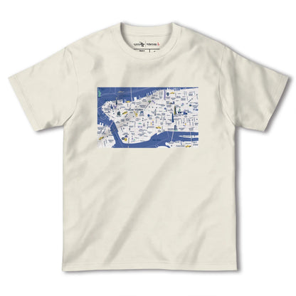 【ニューヨーク（アメリカ）】イラストマップTシャツ
