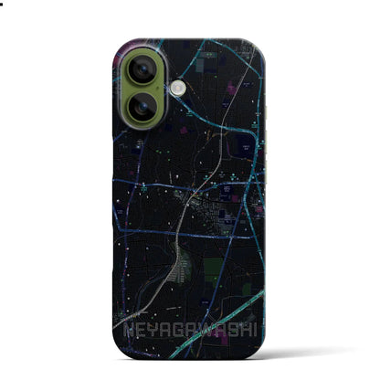 【寝屋川市（大阪府）】地図柄iPhoneケース（バックカバータイプ）