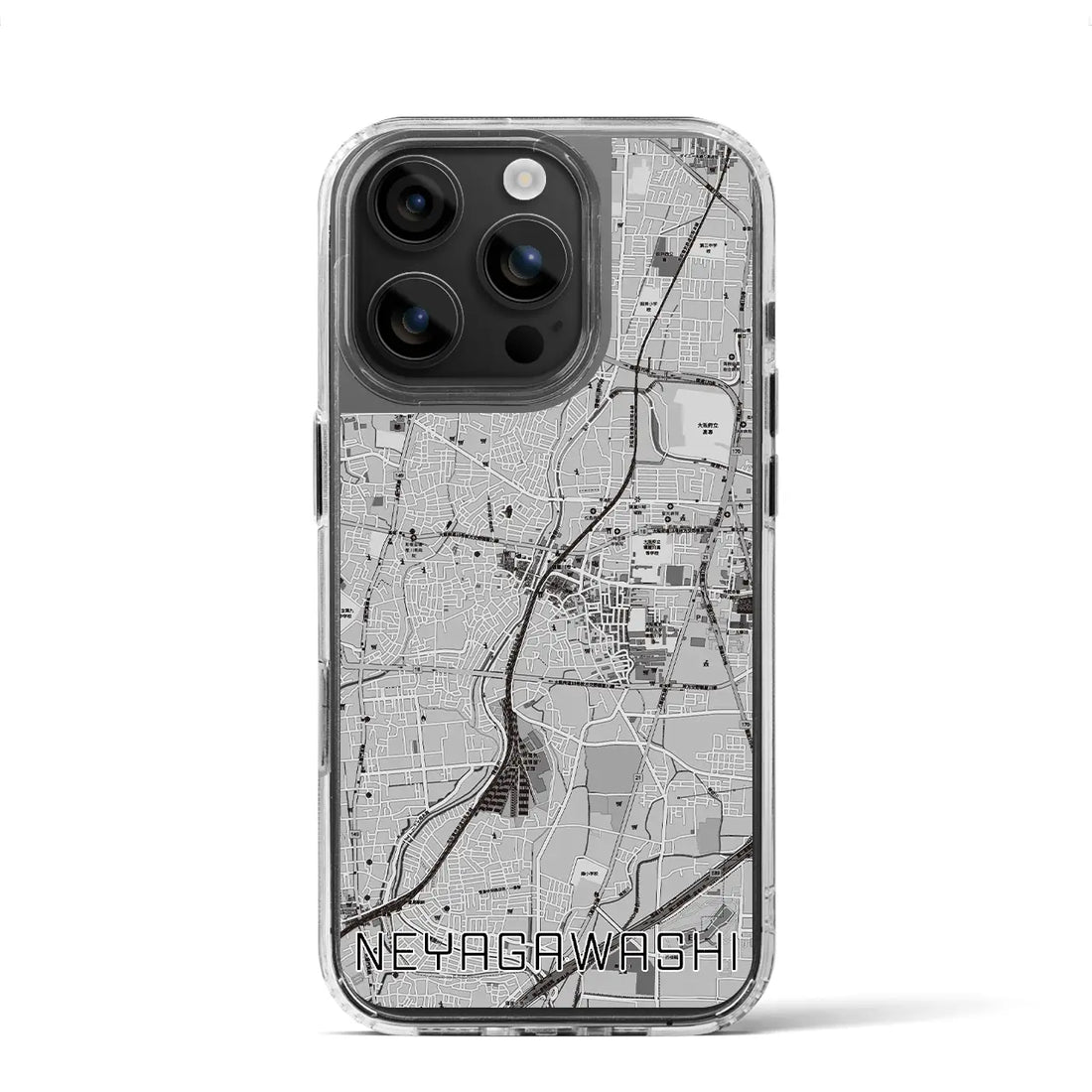 【寝屋川市（大阪府）】地図柄iPhoneケース（MagSafeタイプ）