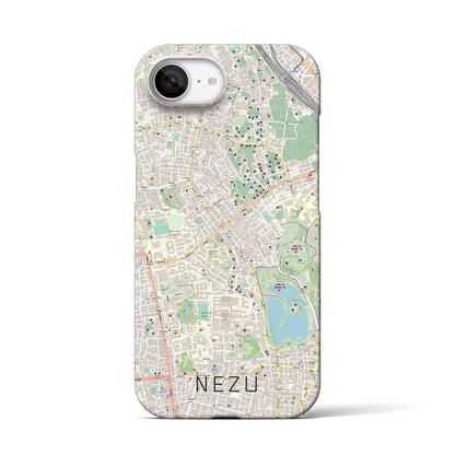 【根津（東京都）】地図柄iPhoneケース（バックカバータイプ）