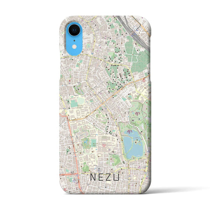 【根津（東京都）】地図柄iPhoneケース（バックカバータイプ）