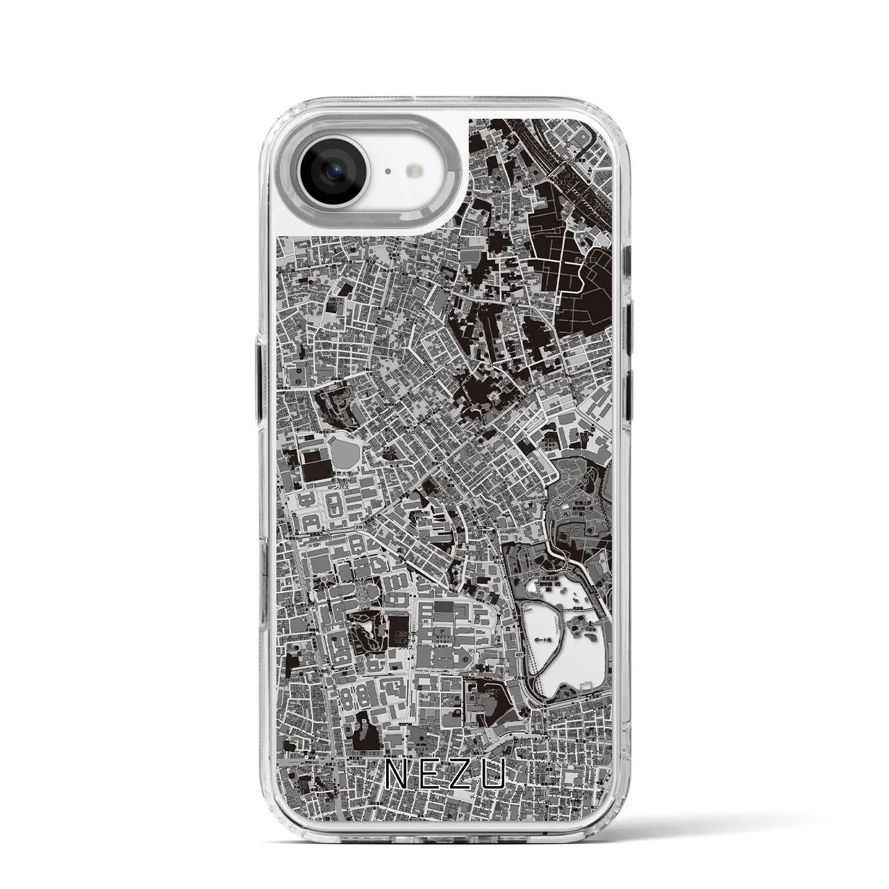 【根津（東京都）】地図柄iPhoneケース（MagSafeタイプ）