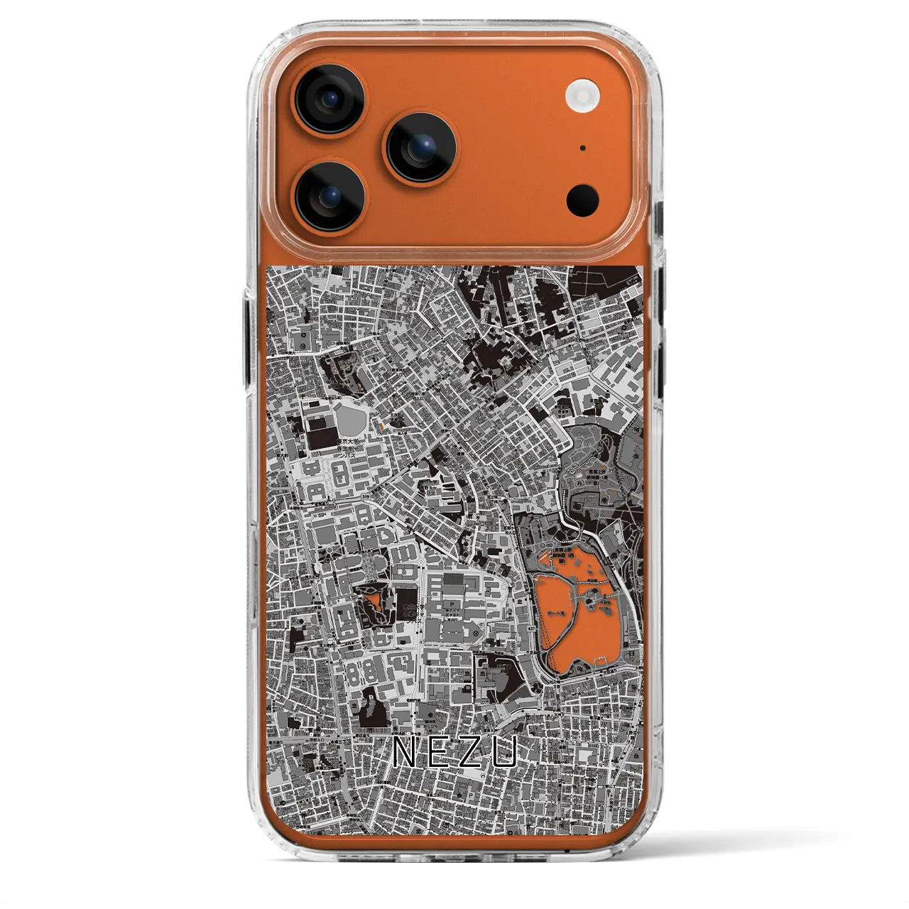 【根津（東京都）】地図柄iPhoneケース（MagSafeタイプ）