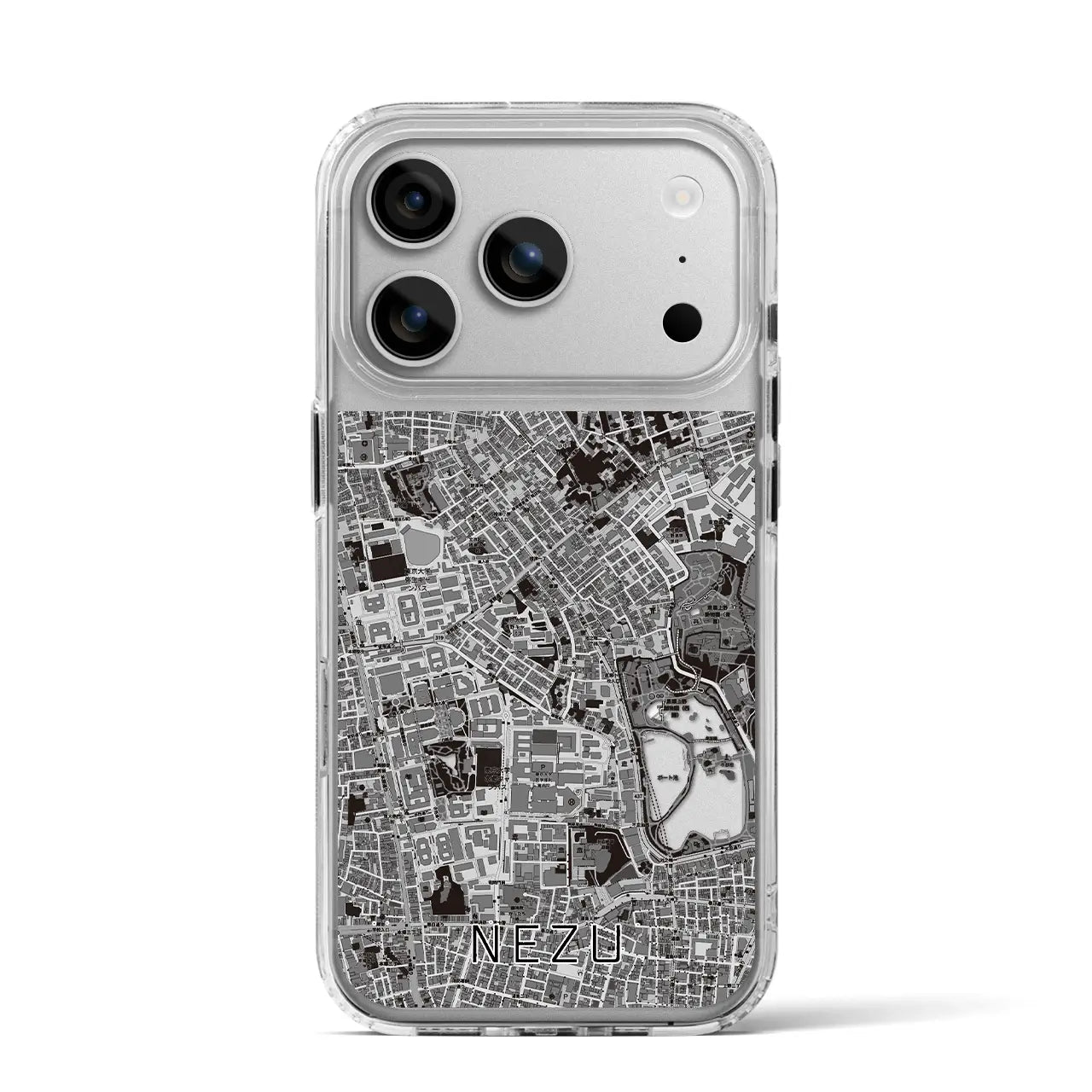 【根津（東京都）】地図柄iPhoneケース（MagSafeタイプ）