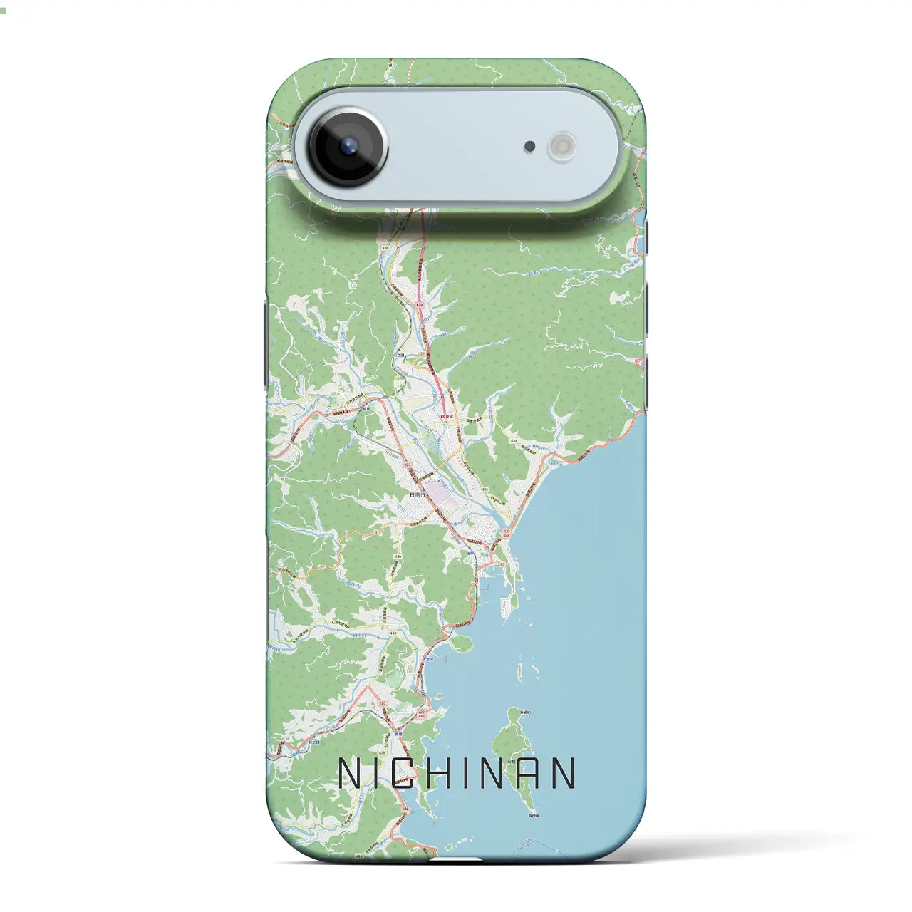 【日南（宮崎県）】地図柄iPhoneケース（バックカバータイプ）