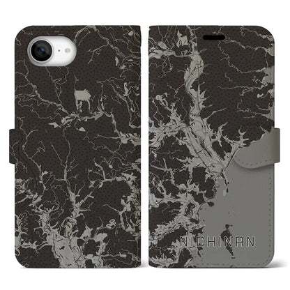 【日南（宮崎県）】地図柄iPhoneケース（手帳タイプ）