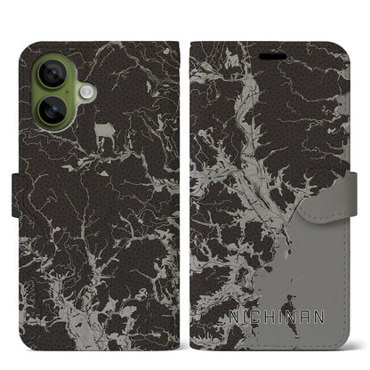 【日南（宮崎県）】地図柄iPhoneケース（手帳タイプ）