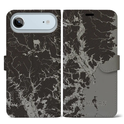 【日南（宮崎県）】地図柄iPhoneケース（手帳タイプ）