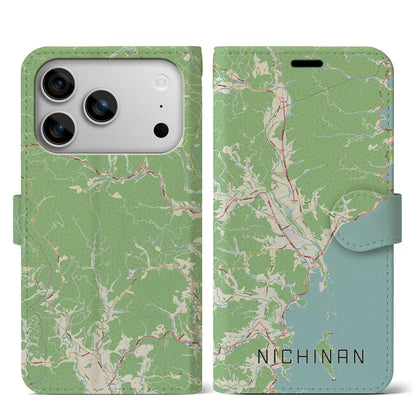 【日南（宮崎県）】地図柄iPhoneケース（手帳タイプ）