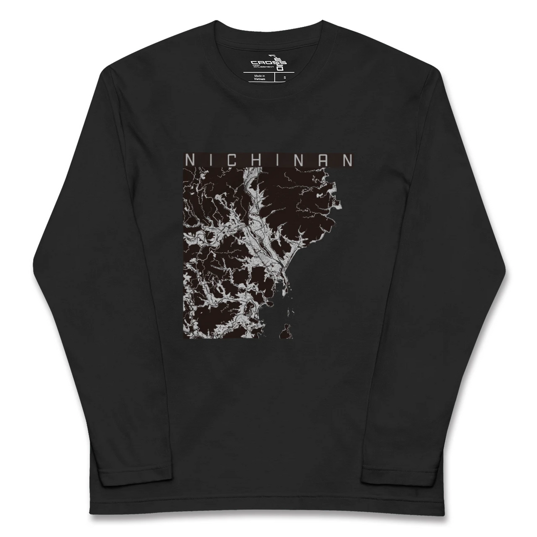 【日南（宮崎県）】地図柄ロングスリーブTシャツ
