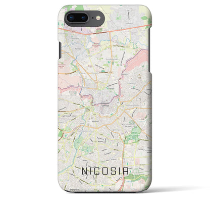 【ニコシア（キプロス）】地図柄iPhoneケース（バックカバータイプ）