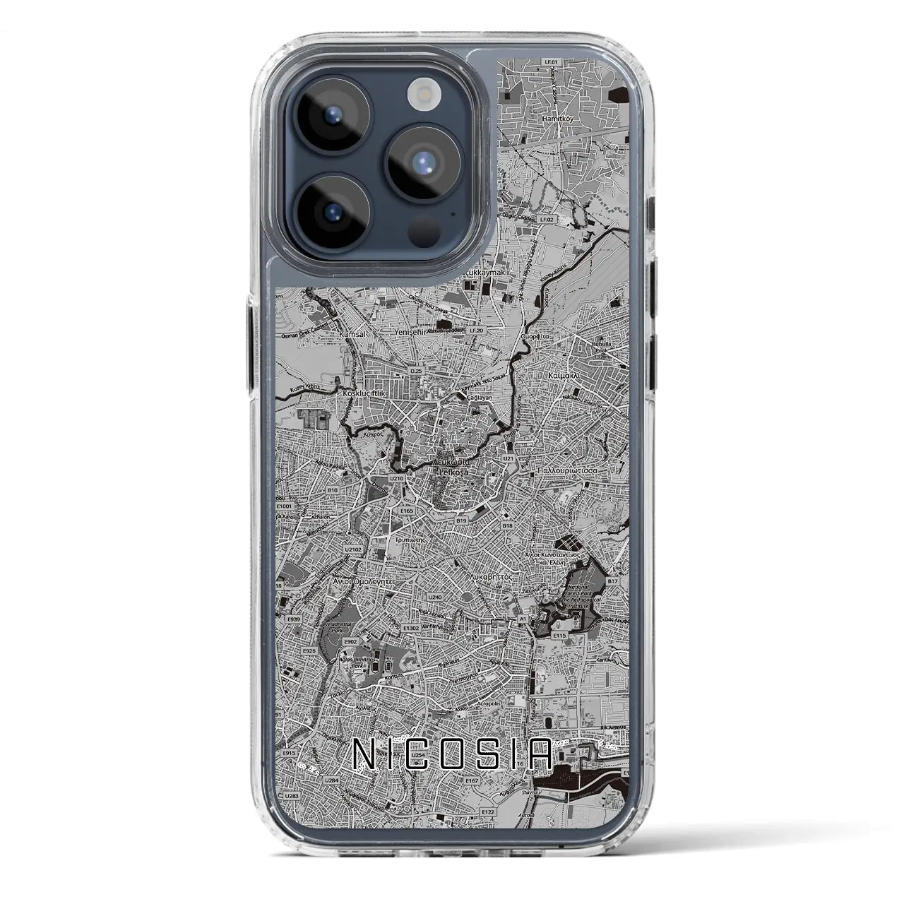 【ニコシア（キプロス）】地図柄iPhoneケース（MagSafeタイプ）