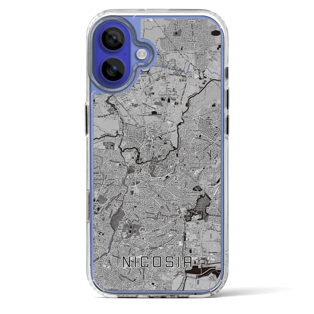 【ニコシア（キプロス）】地図柄iPhoneケース（MagSafeタイプ）