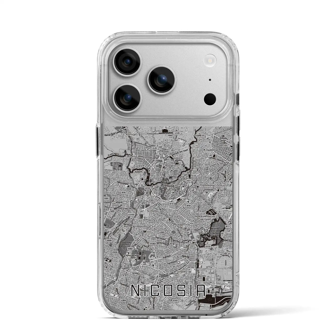 【ニコシア（キプロス）】地図柄iPhoneケース（MagSafeタイプ）