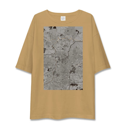 【ニコシア（キプロス）】地図柄ビッグシルエットTシャツ