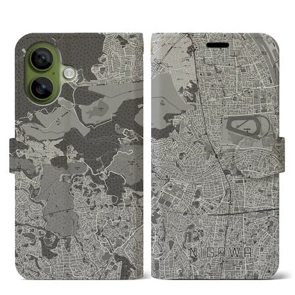 【仁川（兵庫県）】地図柄iPhoneケース（手帳タイプ）