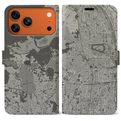 【仁川（兵庫県）】地図柄iPhoneケース（手帳タイプ）