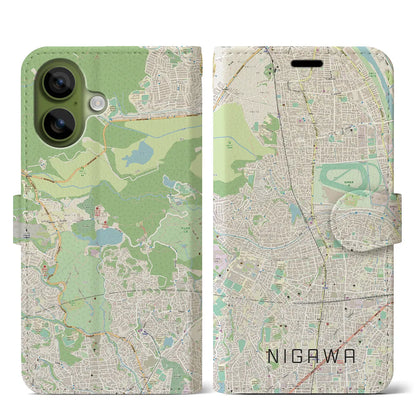 【仁川（兵庫県）】地図柄iPhoneケース（手帳タイプ）