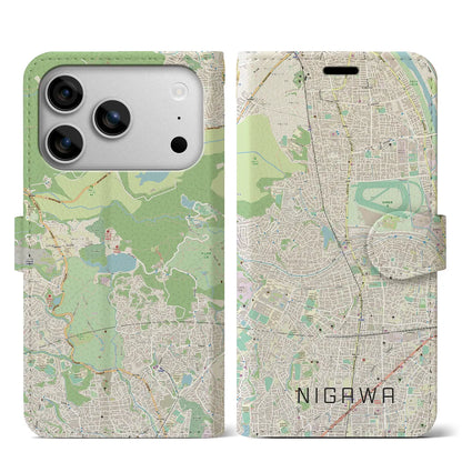 【仁川（兵庫県）】地図柄iPhoneケース（手帳タイプ）