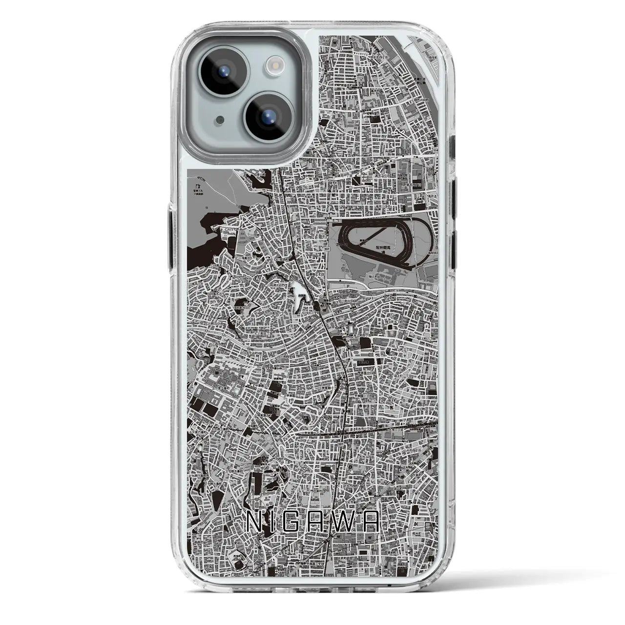 【仁川（兵庫県）】地図柄iPhoneケース（MagSafeタイプ）