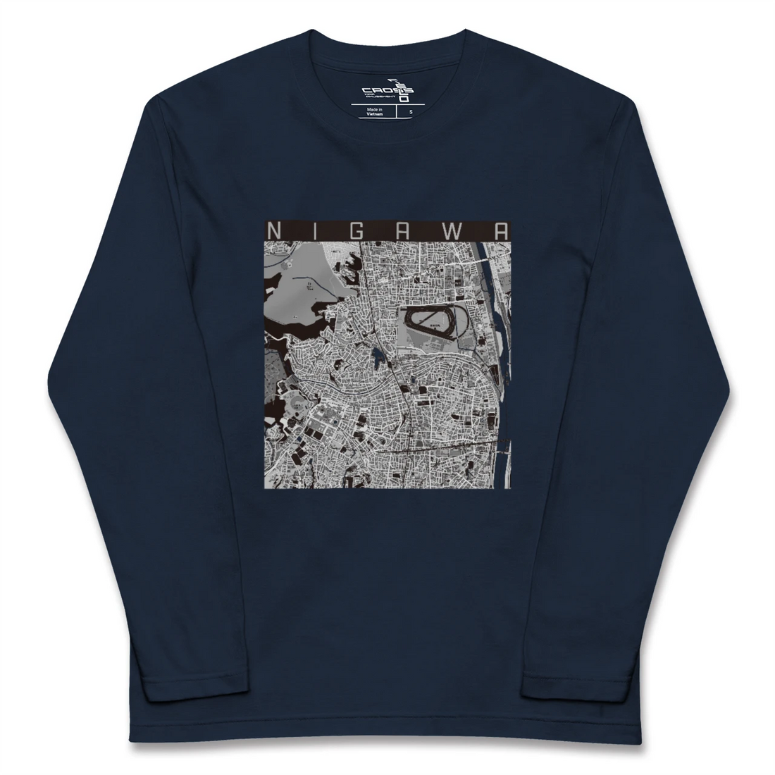 【仁川（兵庫県）】地図柄ロングスリーブTシャツ