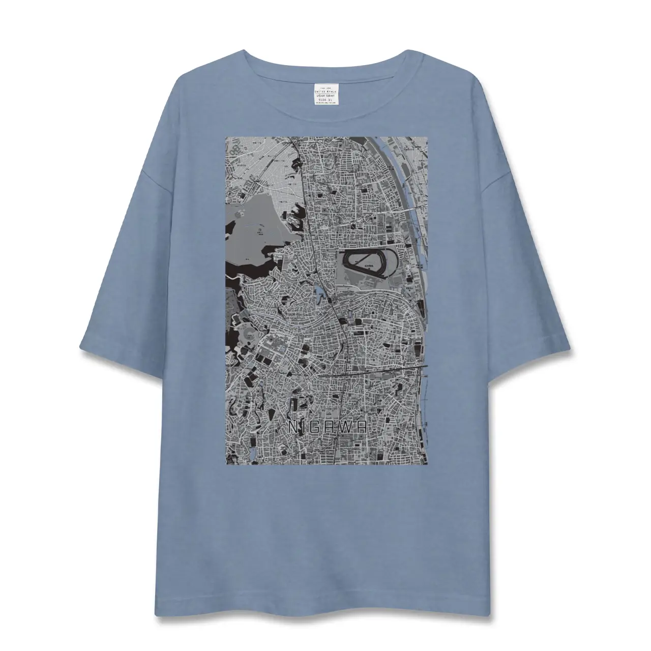 【仁川（兵庫県）】地図柄ビッグシルエットTシャツ