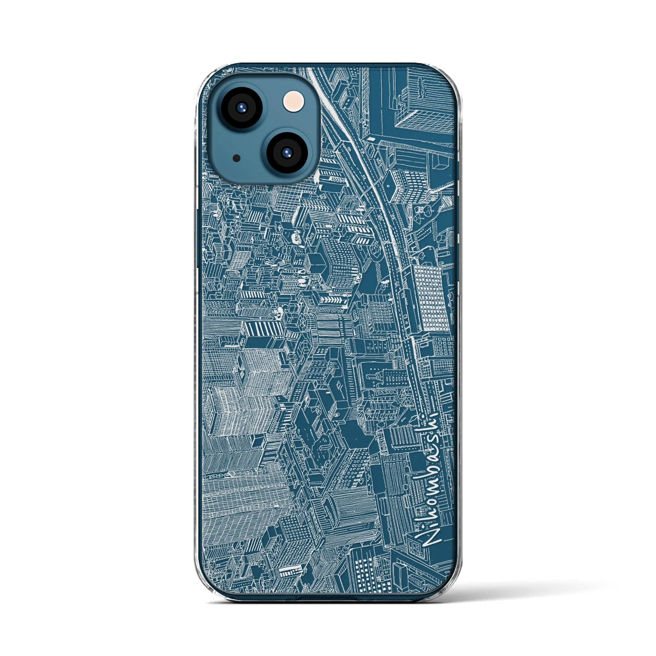 【日本橋（フリーハンドランドスケープ）】フリーハンドランドスケープiPhoneケース（クリアタイプ）