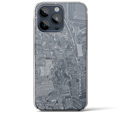 【日本橋（フリーハンドランドスケープ）】フリーハンドランドスケープiPhoneケース（クリアタイプ）