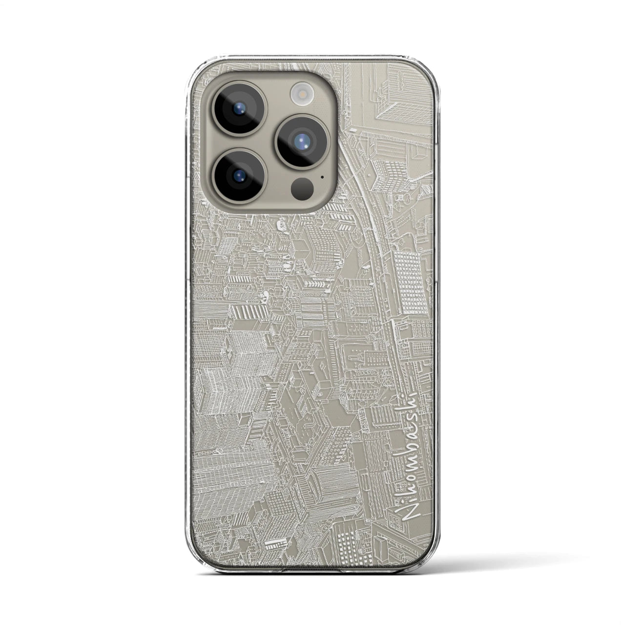 【日本橋（フリーハンドランドスケープ）】フリーハンドランドスケープiPhoneケース（クリアタイプ）