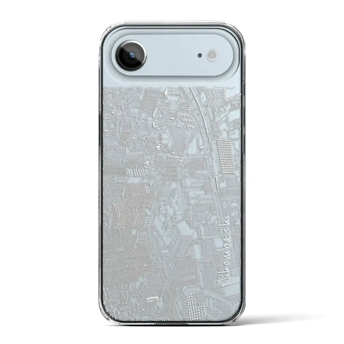 【日本橋（フリーハンドランドスケープ）】フリーハンドランドスケープiPhoneケース（クリアタイプ）ホワイトレース・iPhone 17 Pro Max 用