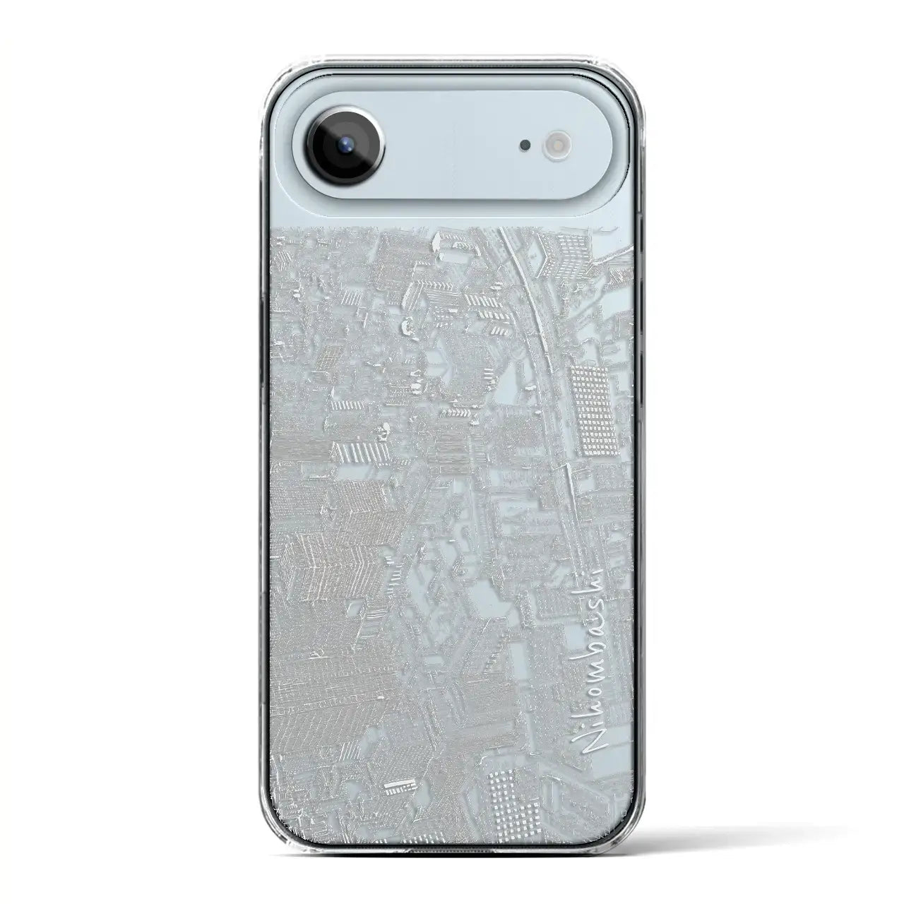 【日本橋（フリーハンドランドスケープ）】フリーハンドランドスケープiPhoneケース（クリアタイプ）ホワイトレース・iPhone 17 Pro Max 用