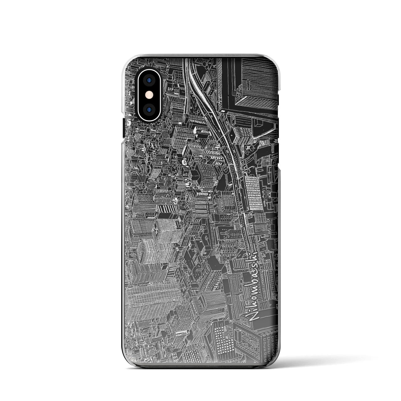 【日本橋（フリーハンドランドスケープ）】フリーハンドランドスケープiPhoneケース（クリアタイプ）