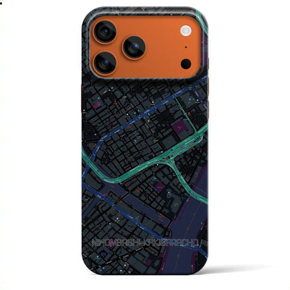 【日本橋蛎殻町（東京都）】地図柄iPhoneケース（バックカバータイプ）