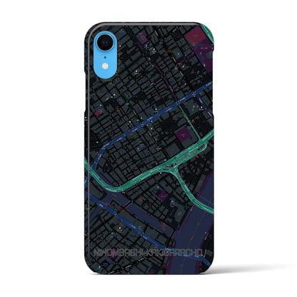 【日本橋蛎殻町（東京都）】地図柄iPhoneケース（バックカバータイプ）