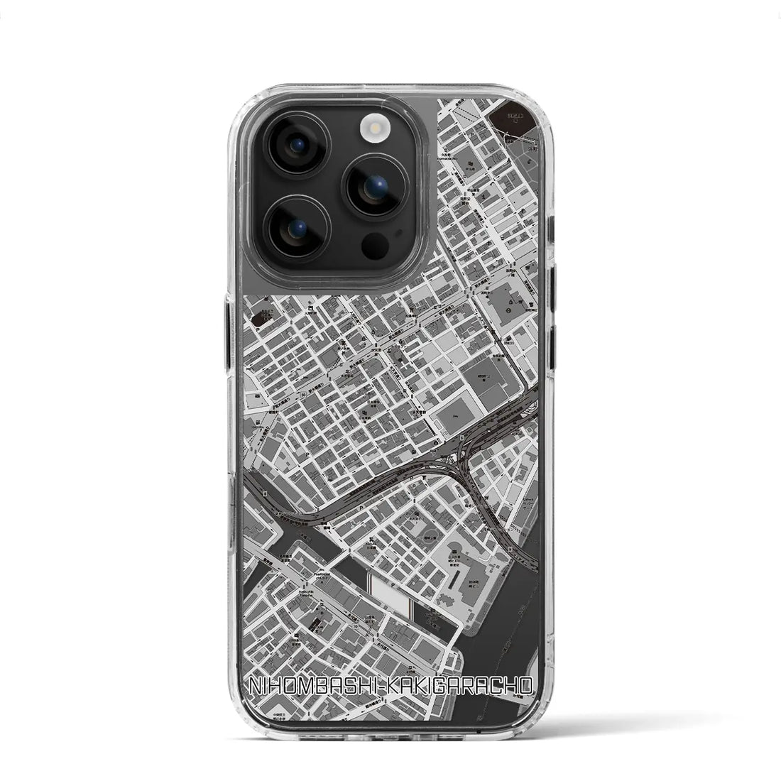 【日本橋蛎殻町（東京都）】地図柄iPhoneケース（MagSafeタイプ）
