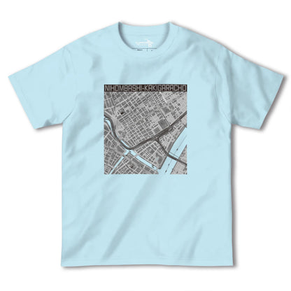 【日本橋蛎殻町（東京都）】地図柄ヘビーウェイトTシャツ