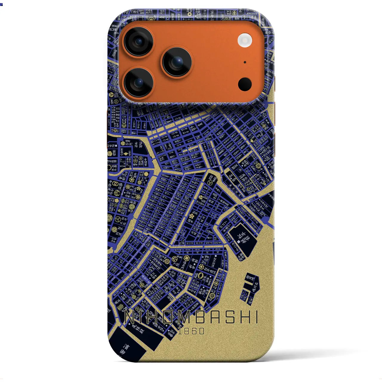 【日本橋（東京都）】万延江戸図iPhoneケース（バックカバータイプ）