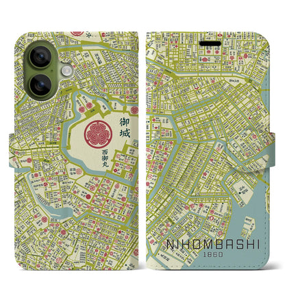 【日本橋（東京都）】万延江戸図iPhoneケース（手帳タイプ）