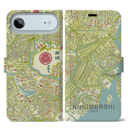 【日本橋（東京都）】万延江戸図iPhoneケース（手帳タイプ）