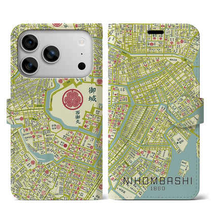 【日本橋（東京都）】万延江戸図iPhoneケース（手帳タイプ）