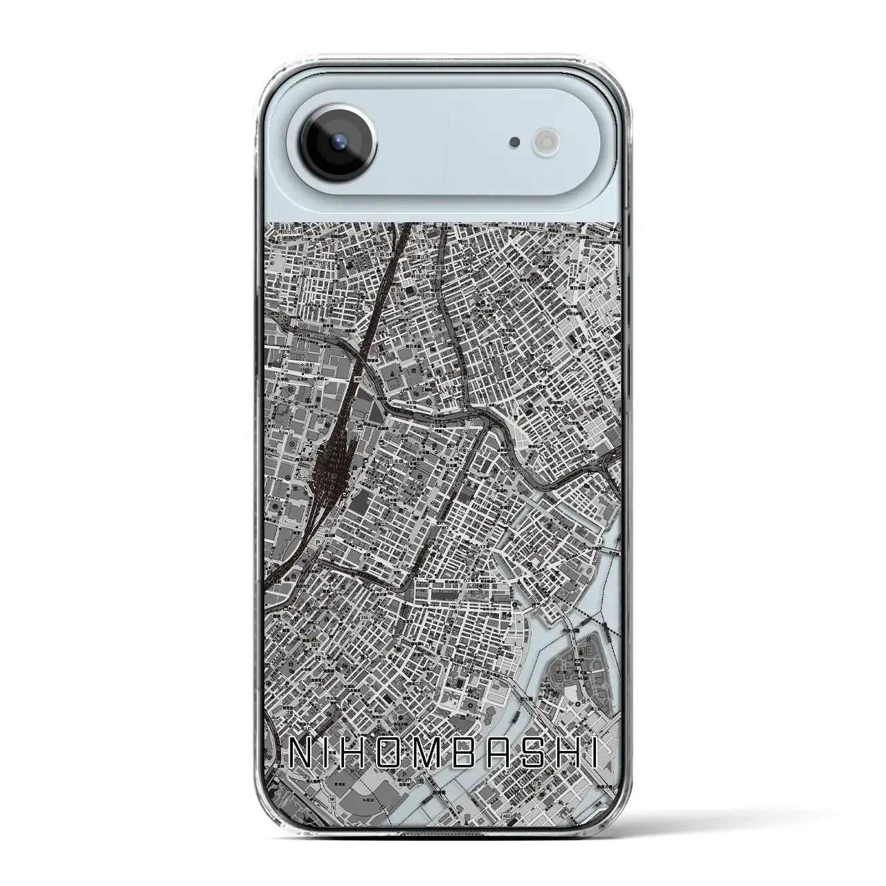 【日本橋（東京都）】地図柄iPhoneケース（クリアタイプ）
