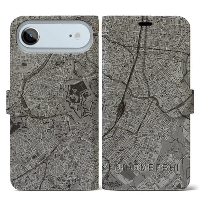 【日本橋（東京都）】地図柄iPhoneケース（手帳タイプ）