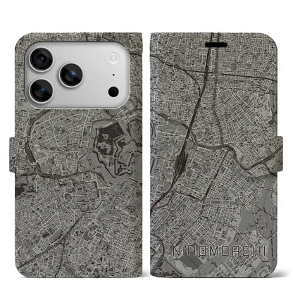 【日本橋（東京都）】地図柄iPhoneケース（手帳タイプ）