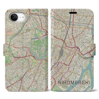 【日本橋（東京都）】地図柄iPhoneケース（手帳タイプ）